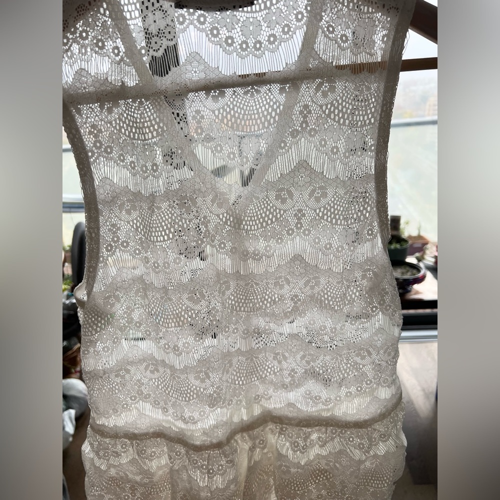 [Free add on item] Vintage delicate ruffled lace top - Picture 6 of 9